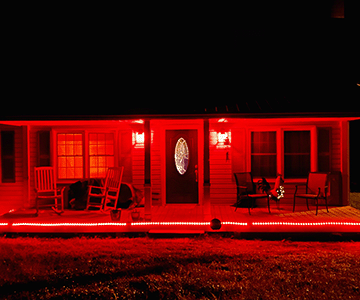 Homes Lit for Firefighters