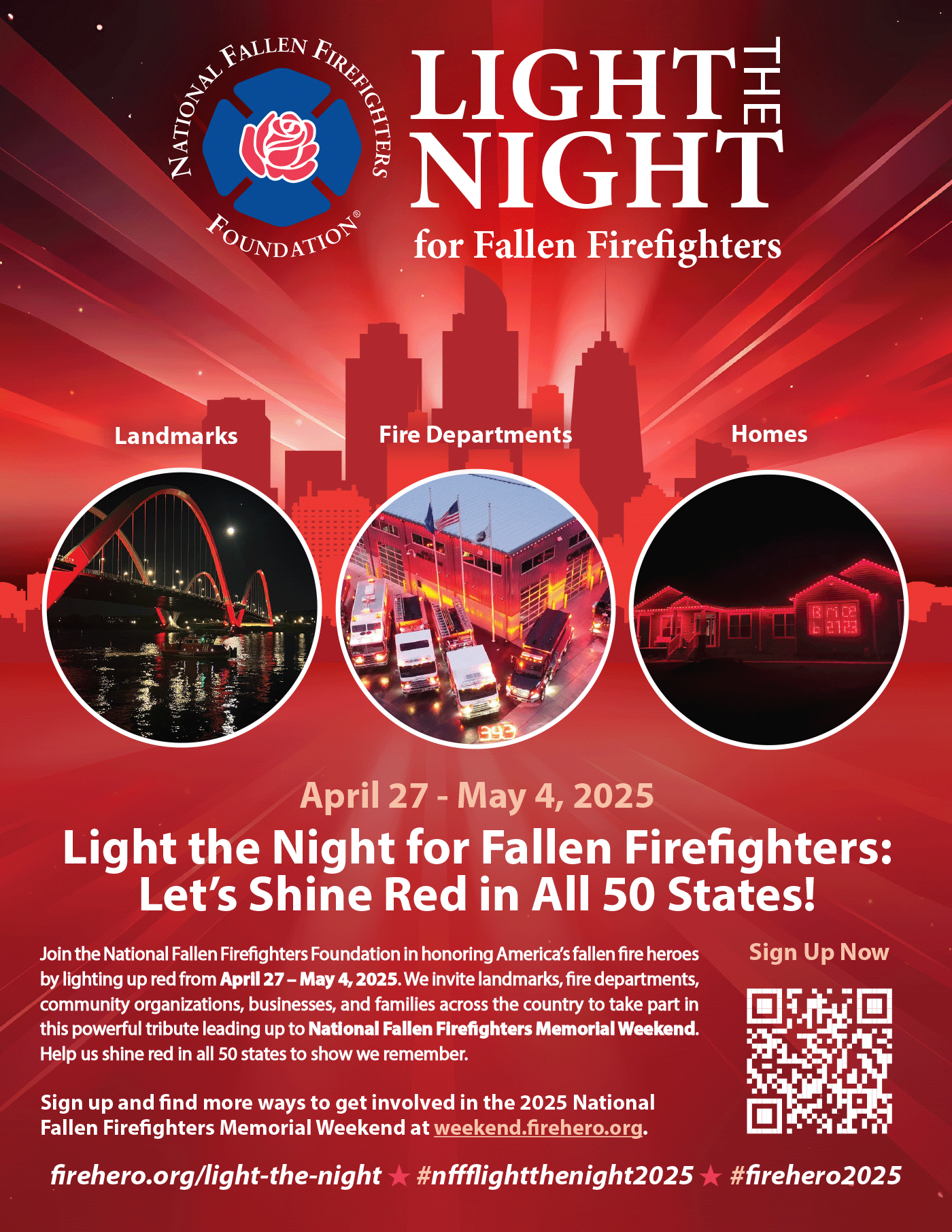 Light the Night for Fallen Firefighters 2025 Flyer
